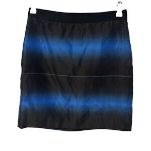 Marc Jacobs‎ Women's 2 Blue Aster Black Silk Blend Mini Skirt Holiday Sexy Y2K